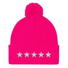Load image into Gallery viewer, The 5 Star Pom Pom Hat