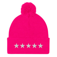 Load image into Gallery viewer, The 5 Star Pom Pom Hat
